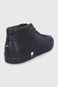 Obuwie Tommy Hilfiger Buty skórzane FM0FM03740 czarny