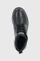 μαύρο Δερμάτινες μπότες πεζοπορίας Tommy Jeans
