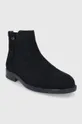 Calvin Klein magasszárú cipő velúrból fekete