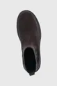 barna Calvin Klein Jeans magasszárú cipő velúrból