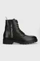 crna Kožne cipele za planinarenje Calvin Klein Jeans COMBAT MID LACEUP BO Muški