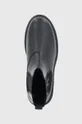 μαύρο Δερμάτινες μπότες Τσέλσι Calvin Klein Jeans