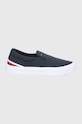 Tenisky Tommy Hilfiger slip on tmavomodrá FM0FM03613DW5