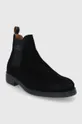 Semišové topánky Chelsea Gant Brookly čierna