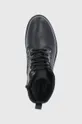 čierna Kožená obuv Jack & Jones