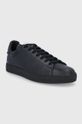 Kožené boty Emporio Armani černá