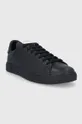 Kožená obuv Emporio Armani čierna