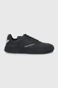 czarny Emporio Armani Buty skórzane X4X558.XN012.BLACK.BLA Męski