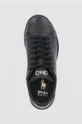 čierna Kožená obuv Polo Ralph Lauren Heritage Court