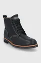 Δερμάτινα παπούτσια Polo Ralph Lauren μαύρο