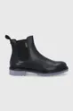 μαύρο Δερμάτινες μπότες Τσέλσι Karl Lagerfeld Ανδρικά