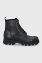 čierna Kožená obuv Karl Lagerfeld Pánsky