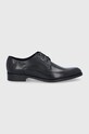 Kožené polobotky Karl Lagerfeld přírodní kůže černá KL12270.Black.Lthr