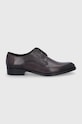 Kožené polobotky Karl Lagerfeld přírodní kůže hnědá KL12270.Dark.Brown
