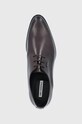 Kožené polobotky Karl Lagerfeld hnědá KL12270.Dark.Brown