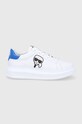 Karl Lagerfeld Buty skórzane KL52530.White.Lthr biały KL52530.White.Lthr
