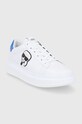 Karl Lagerfeld Buty skórzane KL52530.White.Lthr KL52530.White.Lthr biały AW21