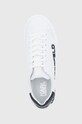 Δερμάτινα παπούτσια Karl LagerfeldMAXI KUP λευκό KL52225.010