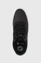 fekete DC bőr cipő