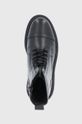 čierna Kožená obuv Marc O'Polo