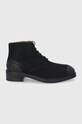 Kožené boty Superdry elegantní černá MF210062A.02A