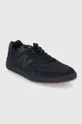 New Balance buty zamszowe AM574CBL czarny