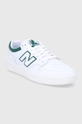 Δερμάτινα παπούτσια New Balance BB480LGT λευκό