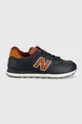 navy New Balance leather sneakers ML574OMC Men’s