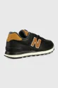 Δερμάτινα αθλητικά παπούτσια New Balance Ml574omd μαύρο