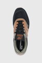 New Balance Buty skórzane CM997HWD brązowy CM997HWD