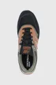 hnedá Kožená obuv New Balance CM997HWD