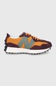 Topánky New Balance semišová koža oranžová MS327LY1