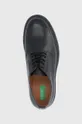 μαύρο Δερμάτινα κλειστά παπούτσια United Colors of Benetton