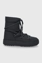 Moon Boot stivali da neve pelle fiore nero 24400400.MB.MTRACK.TUBE
