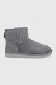 Замшеві чоботи UGG Classic Mini з утепленням сірий 1002072.DGRY