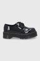 black Dr. Martens leather shoes 1461 Quad Unisex