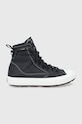 Converse bőr sneaker Chuck Taylor All Star Terrain lapos fekete 168863C.BLACK