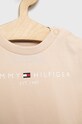Chłopiec Tommy Hilfiger T-shirt niemowlęcy KN0KN01293.4890 beżowy