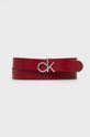 červená Kožený pásek Calvin Klein Dámský