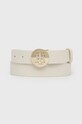 Tommy Hilfiger Pasek skórzany beżowy AW0AW10585.4890