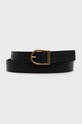 Tommy Jeans Pasek skórzany AW0AW10696.4890 czarny AW0AW10696.4890