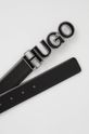 Kožený pásek Hugo černá