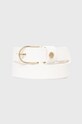 Tommy Hilfiger Pasek skórzany biały AW0AW10074.4890