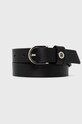 Kožený opasok Tommy Hilfiger čierna AW0AW10074.4890