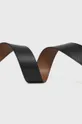 Obojstranný kožený opasok Furla čierna