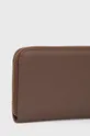 Шкіряний гаманець Woolrich коричневий