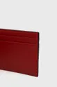 Kožené puzdro na karty Polo Ralph Lauren červená