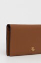 Δερμάτινο πορτοφόλι Lauren Ralph Lauren 432802917010 καφέ AW21