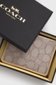 Кошелек Coach  Текстильный материал, Телячья кожа