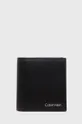czarny Calvin Klein Portfel skórzany Męski